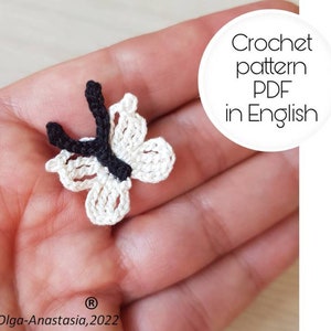 Butterfly crochet pattern - crochet motif pattern - crochet tutorials - crochet applique - modern crochet- crochet applique pattern- mother