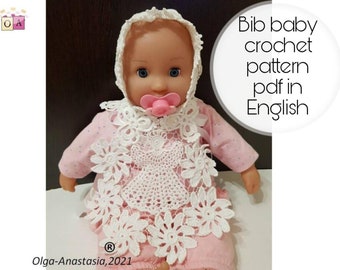 Crochet Angel Baby Bib Pattern: Detailed Tutorial (PDF Pattern)