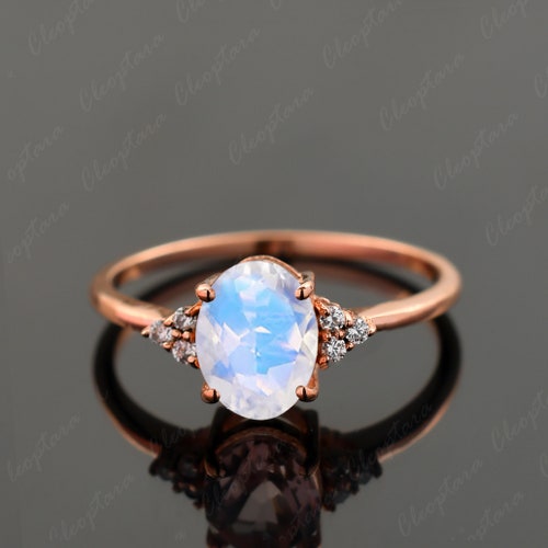 Dainty Oval orders Moonstone Ring Elegant Rainbow Moonstone Ring Modern Moonstone Jewelry 14k Gold Bridal Wedding Ring Bridesmaid Gift her Gemstone