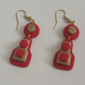 CLAY EARRINGS | Dangle earrings | Statment earrings | Unique earrings | Colorful earrings | Hypoallergenic