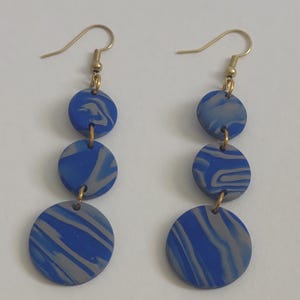 CLAY EARRINGS | Statement earrings | Circles | Hypoallergenic | Circle earrings | Polymer clay earrings