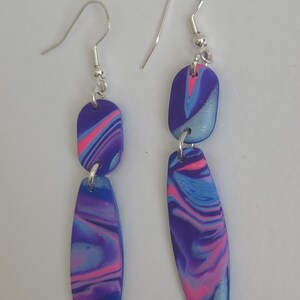 Colorful Dangle Earrings | Clay Earrings | Hypoallergenic | Lightweight | Unique Earrings