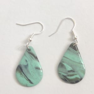 CLAY EARRINGS | Small teardrop earrings | Statement earrings | Unique, handmade earrings | Hypoallergenic