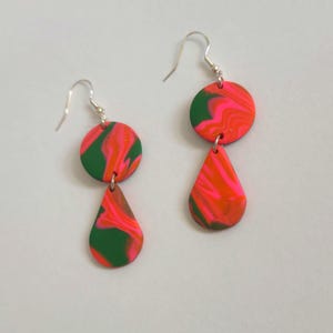 UNIQUE CLAY EARRINGS | Polymer Clay | Handcrafted Earrings | Lightweight | Hypoallergenic | Statement Earrings