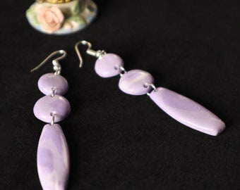 CLAY EARRINGS | Polymer clay earrings | Unique statement earrings | Dangles | Hypoallergenic