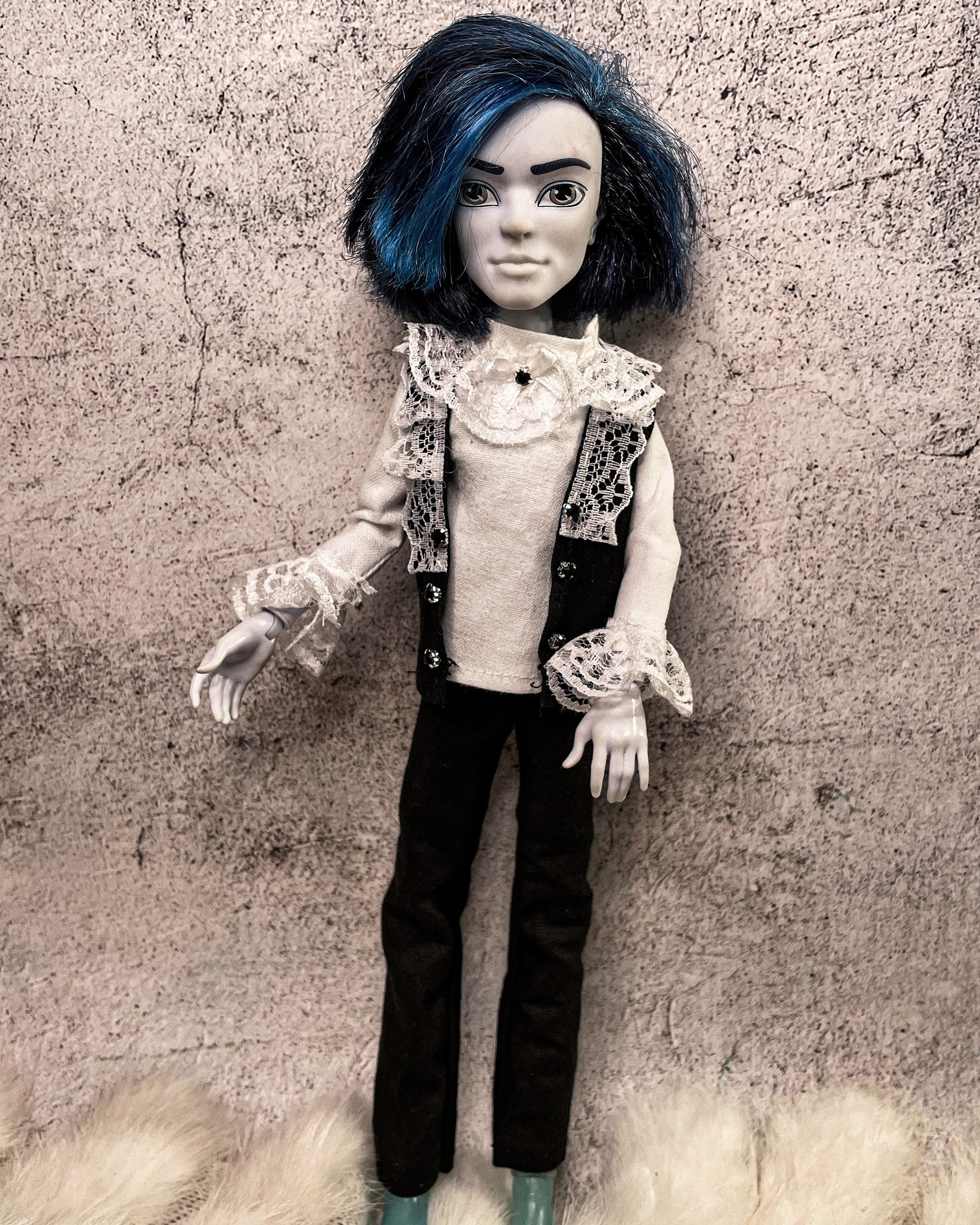 aanvaarden aanplakbiljet Manuscript Gothic Boy set kleding voor Monster High Doll aangepast - Etsy Nederland