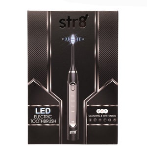 STR8 LED Electric Toothbrush | Black Electric Toothbrush | Teeth Whitening Toothbrush | LED Toothbrush