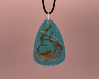 Marine Resin Necklace #6