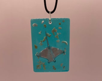 Marine Resin Necklace #14