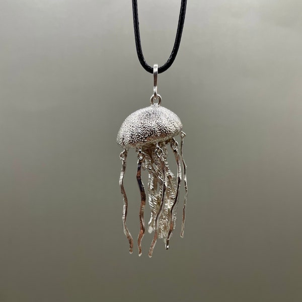 Jellyfish Necklace, 925 Sterling Silver