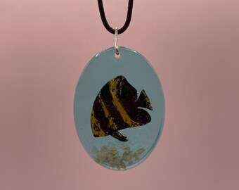 Marine Resin Necklace #9