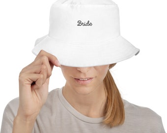 Bride Embroidered Bucket Hat