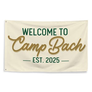 Camp Bach Flag for Camp-Themed Bachelorette Party | CAMP BACH