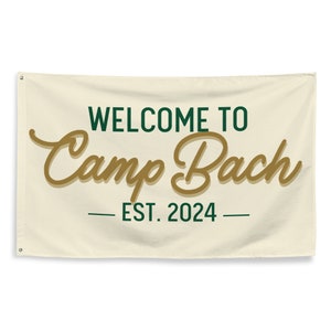 Camp Bach Flag for Camp-Themed Bachelorette Party | CAMP BACH