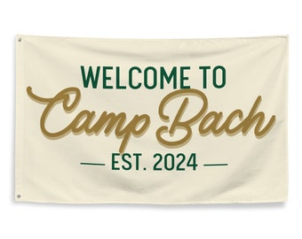 Camp Bach Flagge für Camp-Themed Junggesellenabschied | CAMP BACH