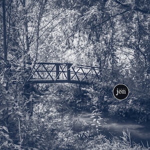Black and White Bridge Photography, Bridge Artwork, Bridge Print, Moody Art, Moody Photography, Black White Nature Photography