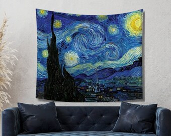 Van Gogh Starry Night Tapestry: Iconic Art Wall Hanging