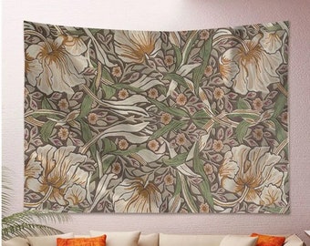 William Morris Tapestry: Vintage Floral Botanical Wall Art