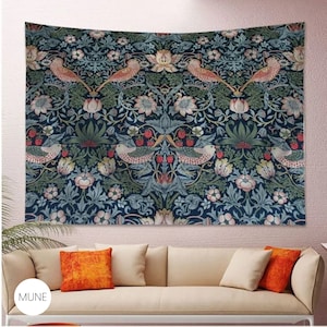 William Morris Tapestry: Vintage Botanical Wall Art