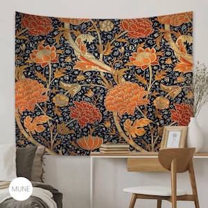 William Morris Tapestry: Vintage Botanical Floral Wall Art
