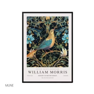 Vintage William Morris Print: Bird & Botanical Art Poster