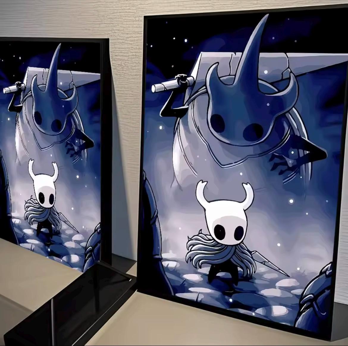 Hollow Knight Game Poster Print | Cotton Canvas Wall Art | Video Game ...