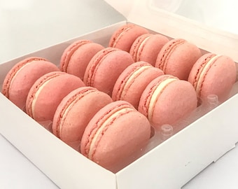 Raspberry Pink Macarons Box