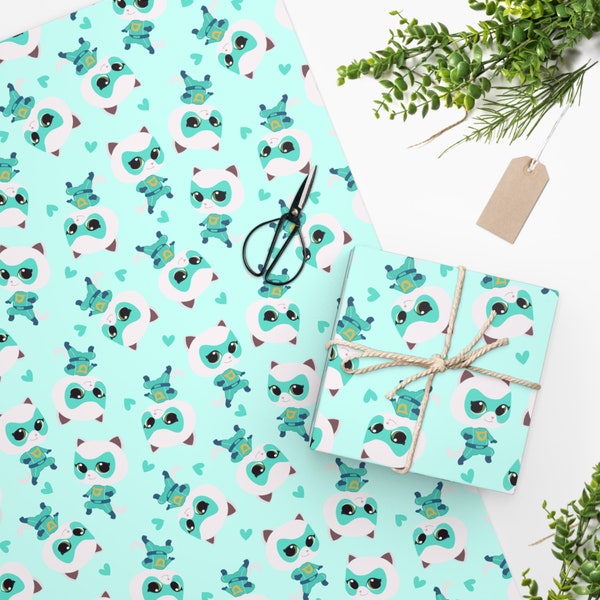 Super kitties Bitsy Wrapping Paper