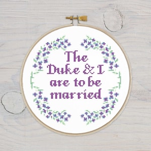 Kruissteekpatroon Bridgerton - The Duke & I