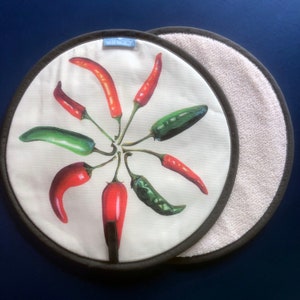 Chilli Peppers Aga topper (Natural Stone)