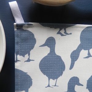 Duck Summer Sky Blue Tea towel