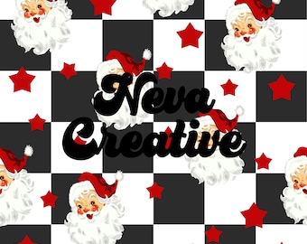 Christmas Seamless Pattern File, Checkered Seamless Pattern Digital Paper Fabric Digital Paper Download Commercial Fabric Design Best Seller