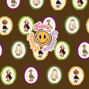 Goose Halloween | Seamless Pattern | Digital Paper | Commercial Use | Baby Fabric | Sublimation |  Scrapbooking | Instant Download