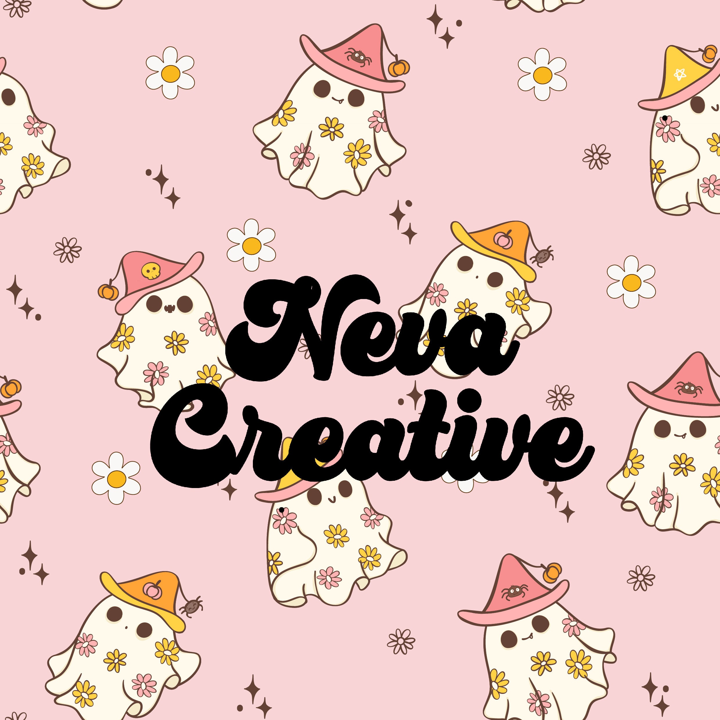 Halloween  Ghost | Seamless Pattern | Digital Paper | Commercial Use | Baby Fabric | Sublimation |  Scrapbooking | Instant Download