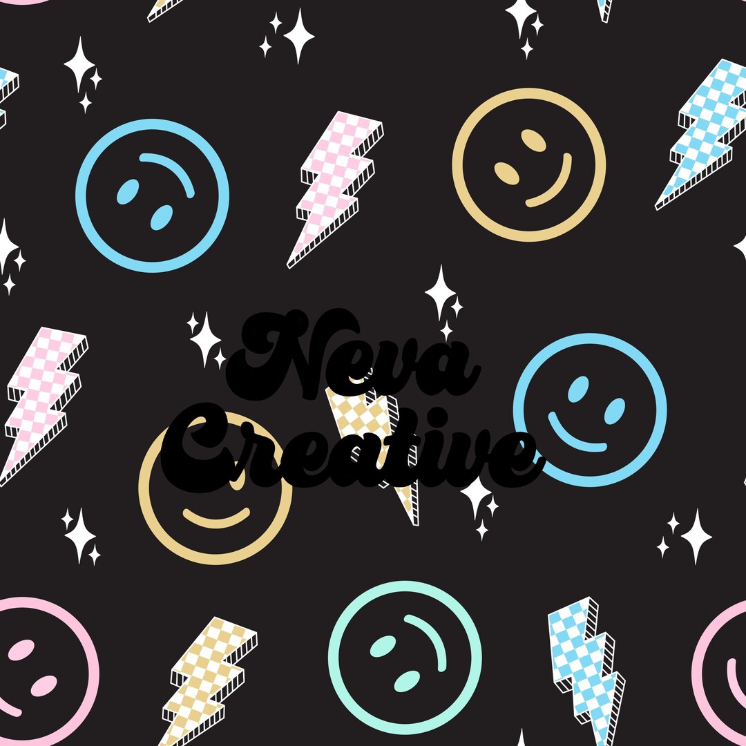 Checkered Lightning Bolt Seamless Pattern: Easter Fabric File (JPG) - Etsy
