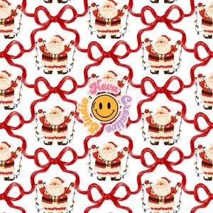 Weihnachten Santa Musterdesign Datei, Nahtlose Muster Digitales Papier Stoff Digitales Papier Download Kommerzielle Fabric Design Bestseller