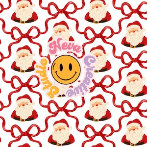 Weihnachten Santa Musterdesign Datei, Nahtlose Muster Digitales Papier Stoff Digitales Papier Download Kommerzielle Fabric Design Bestseller