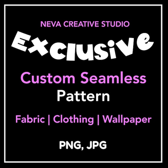 Exclusive Custom | Seamless Pattern | Digital Paper | Commercial Use | Baby Fabric | Sublimation |  Scrapbooking | Instant Download
