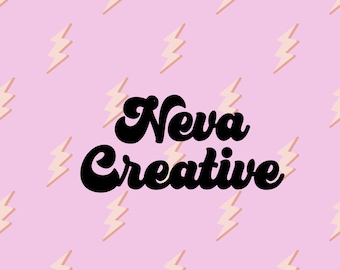 Lightning Bolts Seamless Pattern: Pink, Blue, Black on White (JPG File)