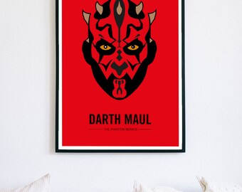 Darth Maul Poster - Etsy UK