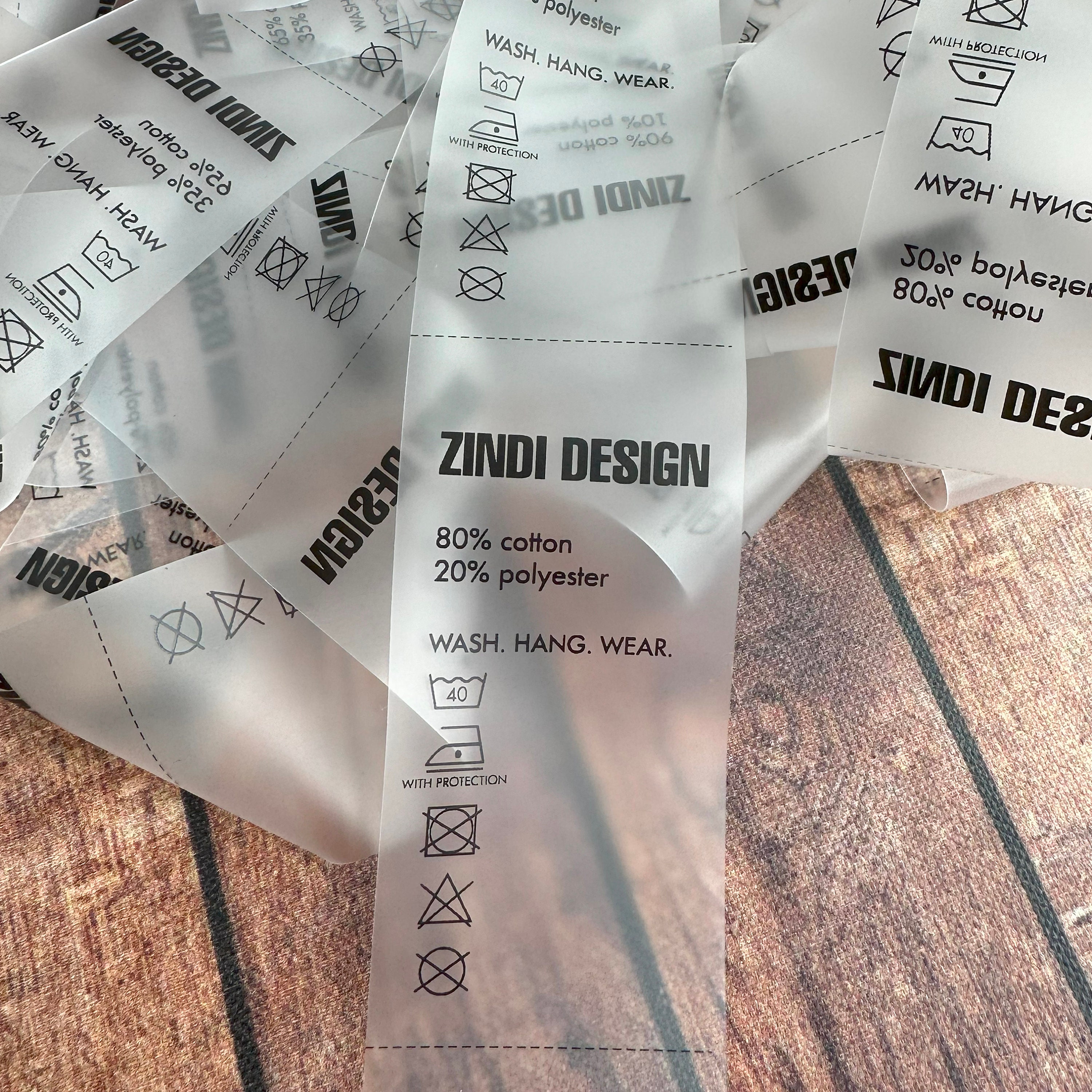 50 Custom Clothing Labels, Personalized Sew in Labels With Your Logo or