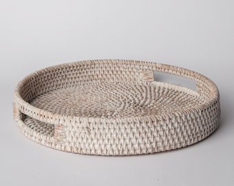 404 - Round Rattan Tray