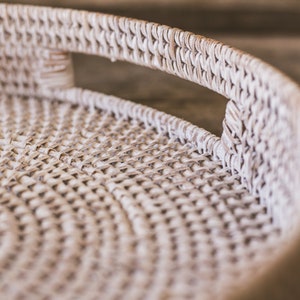 404 Round Rattan Tray 画像 7