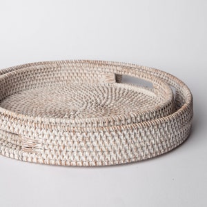 404 Round Rattan Tray Large