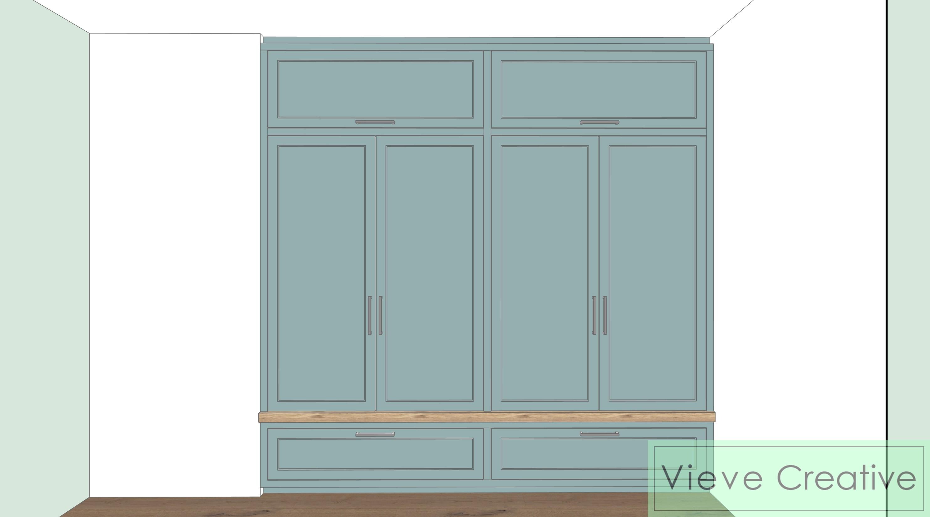 File Storage Skp Model Mudroom Built-in Sketchup Model | Entryway Bench Storage (SKP File) - Etsy
