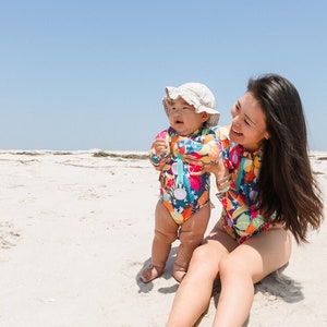 Matching UPF 50+ Rash Guard: Mommy & Me Swimsuit image 1