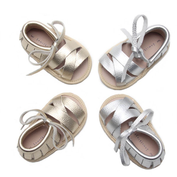 Genuine Leather Sandal for Babies and Toddlers, Leather Baby Sandals, Soft Sole Shoes, Baby Shoes, Summer Baby Sandals, Baby Gladiators