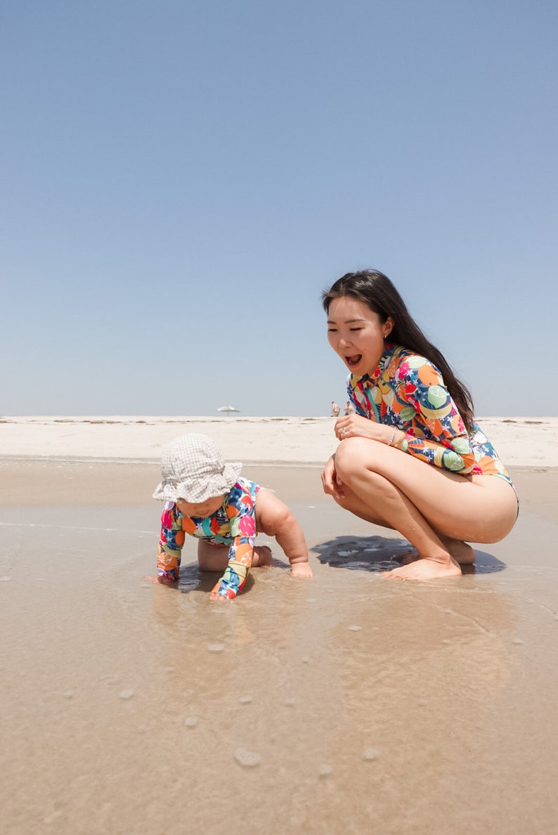 Matching UPF 50+ Rash Guard: Mommy & Me Swimsuit image 3