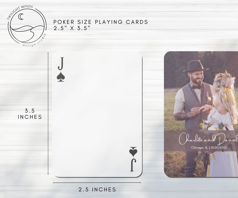 Wedding Guest Book Playing Cards Custom Playing Cards Etsy