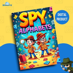 Printable Spy Alphabet Worksheet | I Spy ABC Activity | Fun Alphabet Worksheets for Preschool & Kindergarten | Homeschool Learning Printable